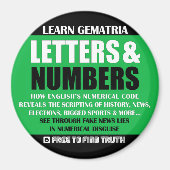 LETTERS & NUMBERS Kühlschrank Magnet (Vorne)