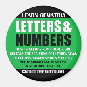 LETTERS & NUMBERS Kühlschrank Magnet