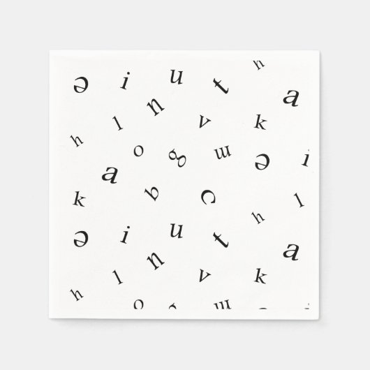 Letters. Serviette (Vorderseite)
