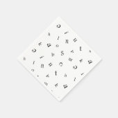Letters. Serviette (Ecke)