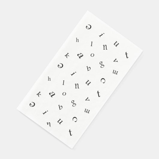 Letters Serviette (Ecke)