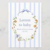 letters to baby hinweiskarte (Vorderseite)