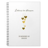 Letters to Heaven – In Memory of Daddy Personalize Notizblock (Vorderseite)