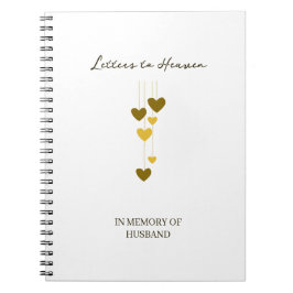 Letters to Heaven – In Memory Of Husband Custom Notizblock