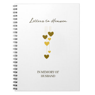 Letters to Heaven – In Memory Of Husband Custom Notizblock