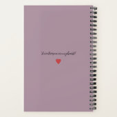 Letters to My Cat in Heaven Memorial Journal Plum Notizblock (Rückseite)