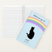 Letters to my Cat Memorial Journal Rainbow Notizblock (Innen)