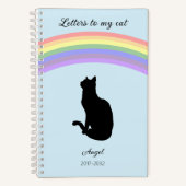 Letters to my Cat Memorial Journal Rainbow Notizblock (Vorderseite)