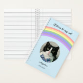 Letters to my Cat Memorial Journal Rainbow Photo Notizblock (Innen)