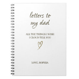 Letters to My Dad – Personalized Letter Notizblock