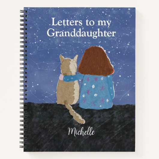 Letters To My Granddaughter Journal Keepsake Notizblock (Vorderseite)