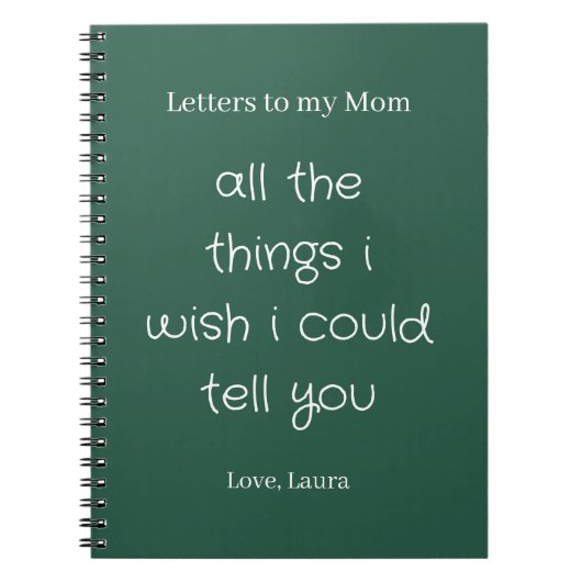 Letters to my Mom Notizblock (Vorderseite)