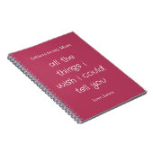 Letters to my Mom Notizblock (Rechte Seite)