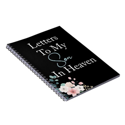 Letters to my son in heaven Noir Notebook Notizblock (Rechte Seite)