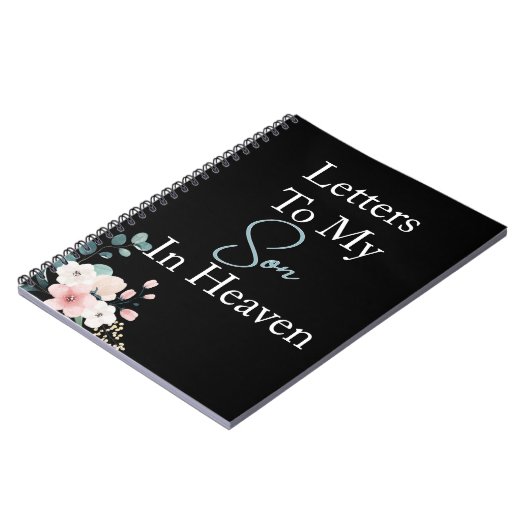 Letters to my son in heaven Noir Notebook Notizblock (Linke Seite)