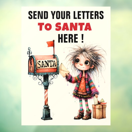 LETTERS TO SANTA - Do Read ... Fensteraufkleber (Blatt 3)