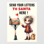 LETTERS TO SANTA - Do Read ... Fensteraufkleber (Blatt)