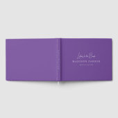 Letters to the Bride! Purple Bridal Shower Gästebuch (Voll)