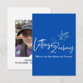 Letters To Zachary Thank You Cards Dankeskarte (Vorne/Hinten)
