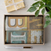 Letters Typografy Retro Decoupage Tissue Paper Seidenpapier (Geschenk)