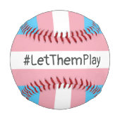 #LetThemPlay Transgender Athleten - Trans-Flagge Baseball (Vorderseite)