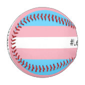 #LetThemPlay Transgender Athleten - Trans-Flagge Baseball (Vorderseite Links)