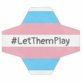 #LetThemPlay Transgender Athleten - Trans-Flagge Fußball (Flach)
