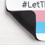 #LetThemPlay Transgender Athleten - Trans-Flagge Mousepad (Ecke)