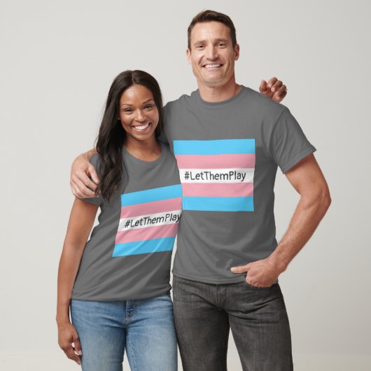 #LetThemPlay Transgender Athleten - Trans-Flagge T-Shirt (Unisex)