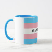 #LetThemPlay Transgender Athleten - Trans-Flagge Tasse (Links)