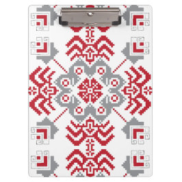 Lettisch Auseklis Folk Art geometrischer Medaillon Klemmbrett