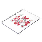 Lettisch Auseklis Folk Art geometrischer Medaillon Notizblock (Linke Seite)