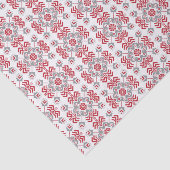 Lettisch Auseklis Folk Art geometrischer Medaillon Seidenpapier (Ausschnitt)