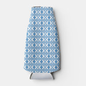 Lettisch-blaue und weiße Stammeskunst Flaschenkühler (Vorderseite)