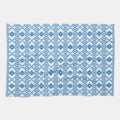 Lettisch-blaue und weiße Stammeskunst Handtuch (Horizontal)