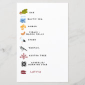 Lettische Bingokarte Version 5 (Rückseite)