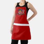 Lettische Fahnenwappen Schürze (InSitu)