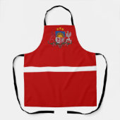 Lettische Fahnenwappen Schürze (Vorderseite)