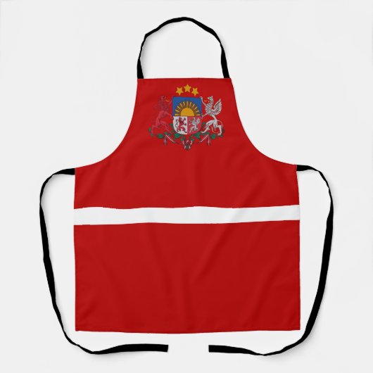 Lettische Fahnenwappen Schürze (Vorderseite)