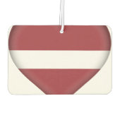 Lettische Flagge Autolufterfrischer (Rückseite)