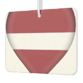 Lettische Flagge Autolufterfrischer (Links)