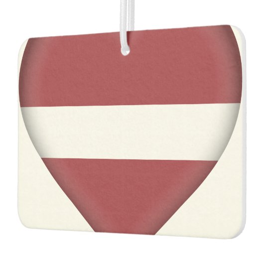 Lettische Flagge Autolufterfrischer (Links)