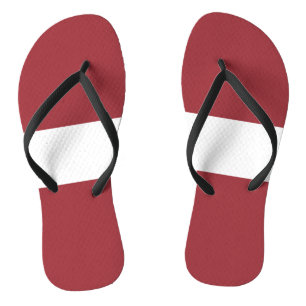 Lettische Flagge Badesandalen