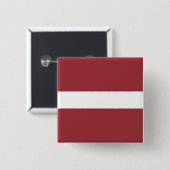Lettische Flagge Button (Vorne & Hinten)