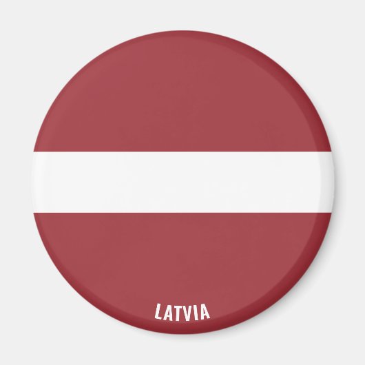 Lettische Flagge Charming Patriotic Magnet (Vorne)