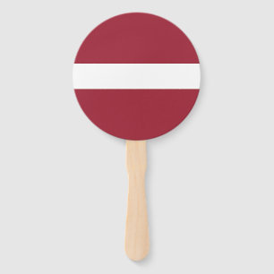 Lettische Flagge Fächer