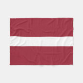 Lettische Flagge Fleecedecke (Vorderseite (Horizontal))