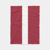 Lettische Flagge Fleecedecke (Vorderseite)