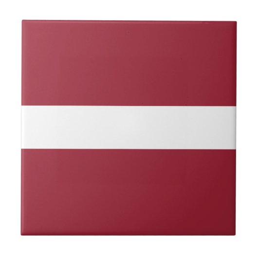 Lettische Flagge Fliese (Vorderseite)