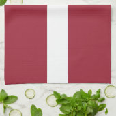 Lettische Flagge Geschirrtuch (Gefaltet)
